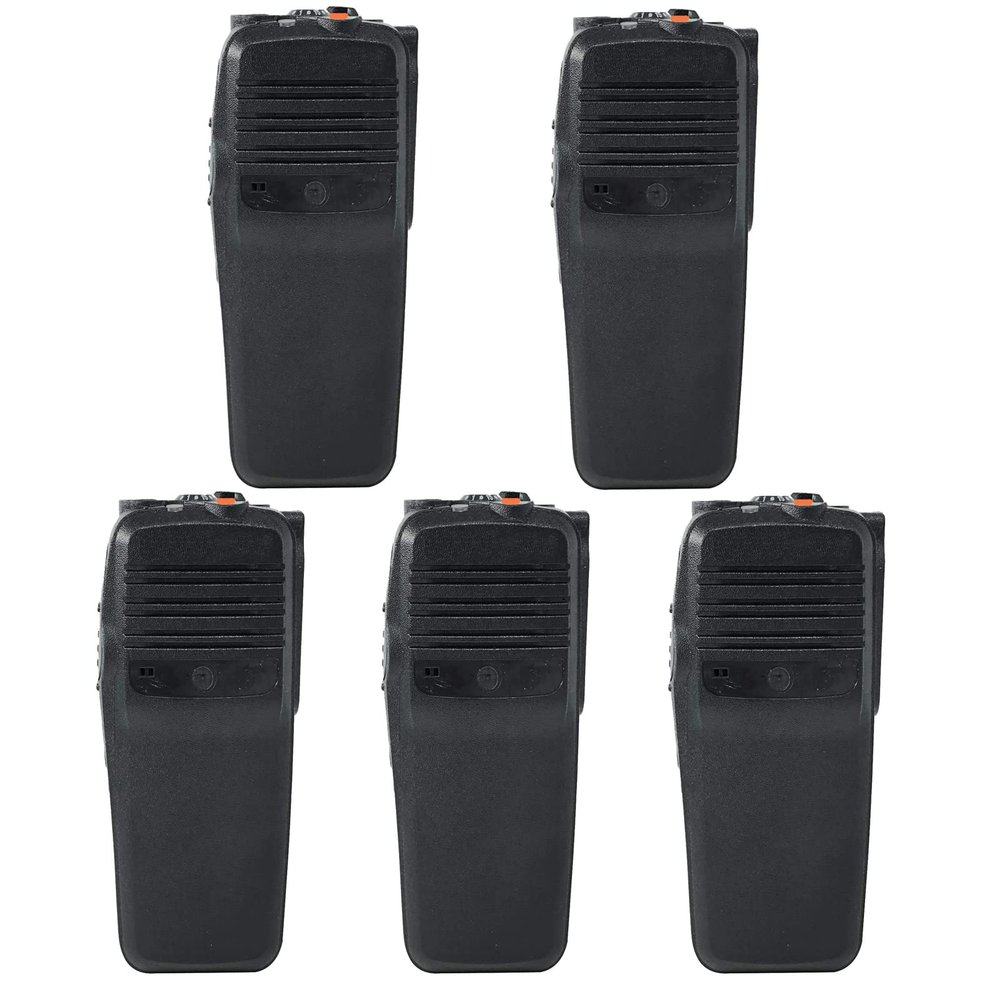 Amasu 5Pcs PMLN4922 XPR6350 Black Housing Case Front Cover Replacement Compatible with XPR6350