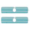 Teal Turquoise Green Wood Water Splash Guard Faucet Drip Catcher Thicken Sponge Microfiber Sink Absorbent Mat for Kitchen 30x5in 2 Pack view 2