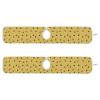 Kitchen Faucet Absorbent Mat,Bees Honey Honeycombs Water Splash Guard for Sink, Faucet Drip Catcher Thicken Sponge Microfiber Faucet Water Catcher Mat Sink Absorbent Mat for Kitchen 23x5in 2 Pack view 3
