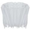 1000 Pcs White Zip Ties, 4 Inch Small Clear Self-Locking Nylon Cable Ties, Plastic Premium Thin Wraps Wire Ties for Indoor and Outdoor view 1