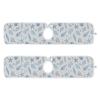 Kitchen Faucet Absorbent Mat, Seashells Starfish Water Splash Guard for Sink, Drip Catcher Thicken Sponge Microfiber Water Catcher Mat 30x5in 2 Pack view 2