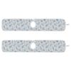 Kitchen Faucet Absorbent Mat, Seashells Starfish Water Splash Guard for Sink, Drip Catcher Thicken Sponge Microfiber Water Catcher Mat 30x5in 2 Pack view 3