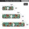 Kitchen Faucet Absorbent Mat,Rose Flower Floral Water Splash Guard for Sink, Faucet Drip Catcher Thicken Sponge Microfiber Faucet Water Catcher Mat Sink Absorbent Mat for Kitchen 23x5in 2 Pack view 4