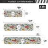 Kitchen Faucet Absorbent Mat,Summer Blooming Flower Water Splash Guard for Sink, Faucet Drip Catcher Thicken Sponge Microfiber Faucet Water Catcher Mat Sink Absorbent Mat for Kitchen 30x5in 2 Pack view 4
