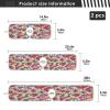 Kitchen Faucet Absorbent Mat,Rose Floral Flower Water Splash Guard for Sink, Faucet Drip Catcher Thicken Sponge Microfiber Faucet Water Catcher Mat Sink Absorbent Mat for Kitchen 30x5in 2Pack view 4