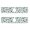Kitchen Faucet Absorbent Mat,Flower Green Leaves Water Splash Guard for Sink, Faucet Drip Catcher Thicken Sponge Microfiber Faucet Water Catcher Mat Sink Absorbent Mat for Kitchen 23x5in 2 Pack view 2