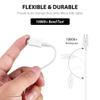 Full Power 5A Charging MicroUSB Works with Plum R221 2.0 Data Cable's Dual Chipset Charges at Rapid Speeds Easily! (White) view 2