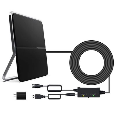 tv Antenna for Smart tv/VHF UHF Indoor Flat Digital HDTV Antenna for Smart TV HD 4K 1080p Free Channel with Signal Booster 13 Feet Cable TV Amplifier Antenna for Remote Area