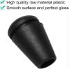 GWQDJ Cable Clips,Wire Holder,Cord Management Organiser Clamps Home and Office, 100pcs Bell End Stopper Cord Rope Ends Locks Lanyard Clips Fastener Black for Backpack Drawstrings Accessories view 4