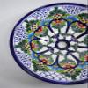 16" ROUND TALAVERA SINK ceramic bathroom vessel sink, mexican handmade folk art view 3