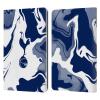 Head Case Designs Officially Licensed Tottenham Hotspur F.C. Blue and White Marble Badge Leather Wallet Case Compatible with Kindle Paperwhite 1/2 / 3 view 1