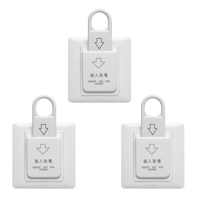 Retail 6X High Grade El Magnetic Card Switch Energy Saving Switch Insert Key For Power - (Color: White)