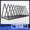Record-Happy CD Storage Rack Organizer Stand - Compact Disc Holder Display Shelf for CDs, DVDs and Video Games, Holds 18 Jewel Cases - Practical and Functional Wire Metal CD Case Holder (Black, 1) view 4