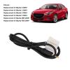 Aramox Car Aux Audio Cable, 1m Long AUX Audio Input Adapter 3.5mm Clear Sound Black Replacement for 2 3 5 6 MX5 RX8 Music Player view 2