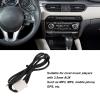 Aramox Car Aux Audio Cable, 1m Long AUX Audio Input Adapter 3.5mm Clear Sound Black Replacement for 2 3 5 6 MX5 RX8 Music Player view 3