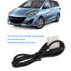 Aramox Car Aux Audio Cable, 1m Long AUX Audio Input Adapter 3.5mm Clear Sound Black Replacement for 2 3 5 6 MX5 RX8 Music Player view 4