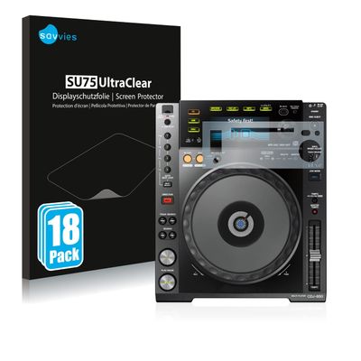 savvies Screen Protector compatible with Pioneer CDJ-850-K Protection Film Clear 18-Pack