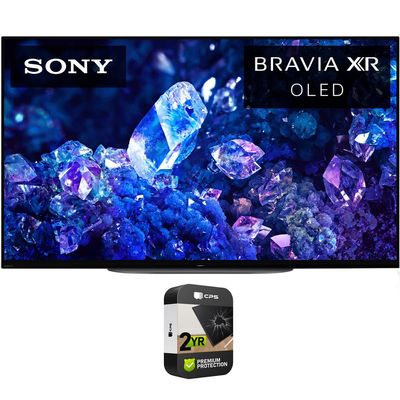Sony XR48A90K Bravia XR A90K 48 inch 4K HDR OLED Smart TV Bundle with Premium 2 YR CPS Enhanced Protection Pack