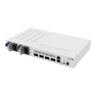 MikroTik CRS504-4XQ-IN Cloud Router Switch 650MHz 4xQSFP28 Compatible with 40G, 25G, 10G, and 1G Fiber Connections