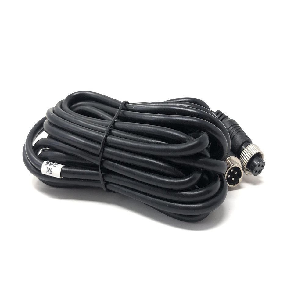 AccuGPS Vehicle Dash Cam 6pin Video Extension Cord, 10ft - with Aeronautic Adapter for Backup Camera and AI Video Systems - Car Accessories - Compatible with RVs, Cars, Trucks, and Wireless Dash Cams