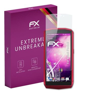 atFoliX Plastic Glass Protective Film compatible with Cubot Pocket, 9H Hybrid-Glass FX Screen Protector