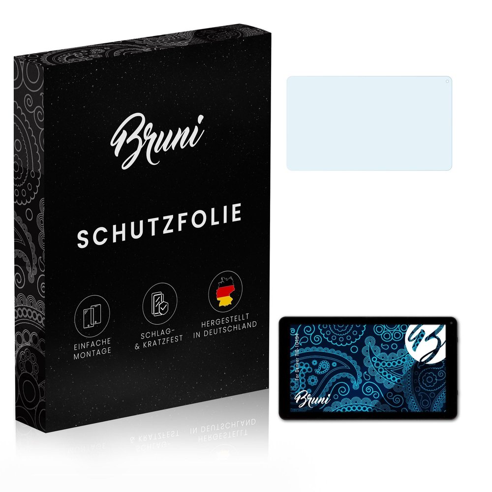 Bruni Screen Protector compatible with Denver TIQ-10494 Protector Film, crystal clear Protective Film (2X)