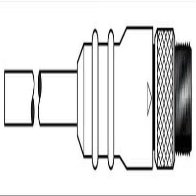 Mini-Sync Single End Male Straight 10 Pole 6Ft PVC