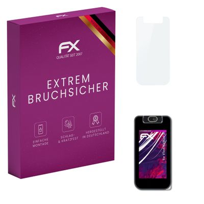 atFoliX Plastic Glass Protective Film compatible with VTech KidiBuzz 3, 9H Hybrid-Glass FX Screen Protector