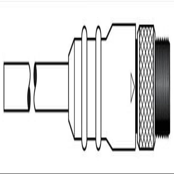 Mini-Sync Single End Male Straight 8 Pole 12Ft Pvc
