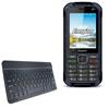 BoxWave Keyboard Compatible with Energizer Hardcase H280S - SlimKeys Bluetooth Keyboard, Portable Thin with Chiclet-Style Keys - Jet Black view 1