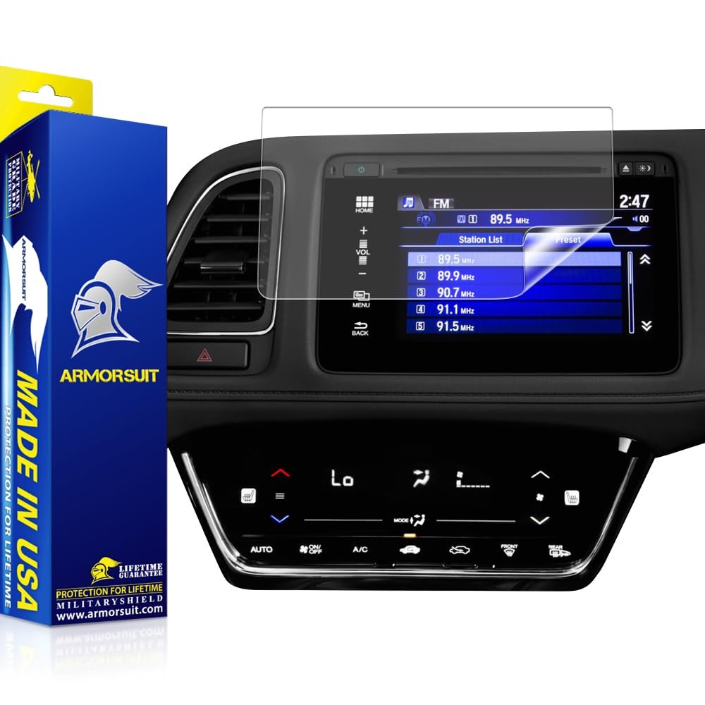ArmorSuit 2 Pack Paper-Feel Texture Matte Screen Protector for Honda HR-V EX EXL Navigator (2016, 2017, 2018) MilitaryShield Anti-Glare Film - Made in USA