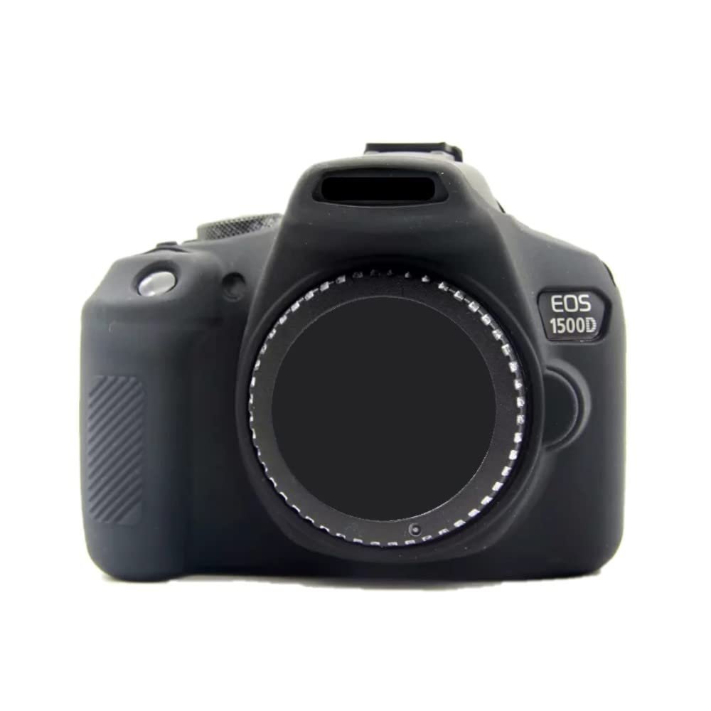 Camera Soft Silicone Case Bag Black Rubber Armor Skin Body Cover Protector for Canon EOS 1500D digital camera