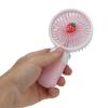 Hand Blowing Portable Rechargeable Strawberry Wow Cartoon Desktop Outdoor Travel Fan view 4