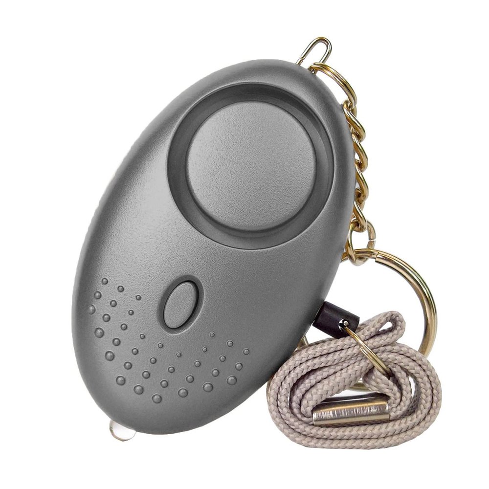 Sarkoyar Alarm Safety Portable High Decibel Security Alert Alarm Compatible with Women Grey