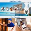 Bulb Security Camera 2.4GHz Wireless, 3602K Tuya Smart Indoor 3MP Camera, Full Color Night Vision & Motion Tracking, AI Human Detection, Audible Alarm, Alexa/Google Home, Solar Powered view 4