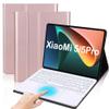 QYiiD TouchPad Keyboard Case for Xiaomi Mi Pad 5 Pro 11 Inch, Leather Stand Case Cover with Magnetically Detachable Wireless Keyboard for Xiaomi Mi Pad 5/5 Pro, Rosegold view 1