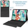 QYiiD TouchPad Keyboard Case for Galaxy Tab A8 10.5" 2021 Model SM-X200/X205/X207, PU Leather Stand Cover with Magnetically Detachable Wireless Bluetooth Keyboard for Galaxy Tab A8 10.5", Black view 3
