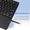 QYiiD TouchPad Keyboard Case for Galaxy Tab A8 10.5" 2021 Model SM-X200/X205/X207, PU Leather Stand Cover with Magnetically Detachable Wireless Bluetooth Keyboard for Galaxy Tab A8 10.5", Black view 4