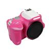 Camera Case Bag Pink Soft Silicone Anti-Skid Texture Armor Skin Body Cover Protector for Canon EOS 200D II digital camera view 1