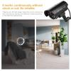 Black Fake Security Camera, Flash LED CCTV Camera, Safe 3-6 Months Work for Supermarket Hotel view 4