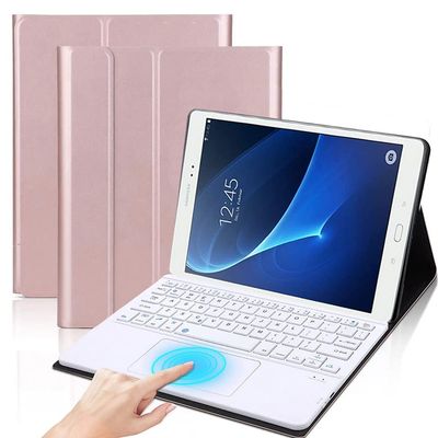 QYiiD TouchPad Keyboard Case for Galaxy Tab S4 10.5" 2018 SM-T830/T835, Magnetically Detachable Wireless Bluetooth Keyboard for Galaxy Tab S4 10.5 inch 2018 (SM-T830/T835/T837), Rosegold