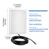 Outdoor 15dBi Dual Band WiFi 2.4GHz 5GHz 5.8GHz Long-Range Directional Panel Antenna with 10Ft Cable for WiFi Router Wireless Network Card Security IP Camera Video Surveillance Monitor, Eifagur view 2