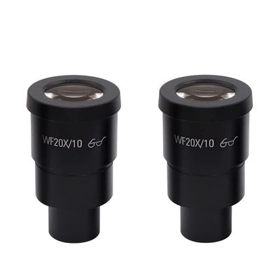 Microscope Kit Widefield Scale WF10X WF20X Stereo Microscope Eyepieces for Binocular Trinocular Microscope Monocular Oculars Microscopio Microscope Lens Adapters (Color : 2PCS WF20X)