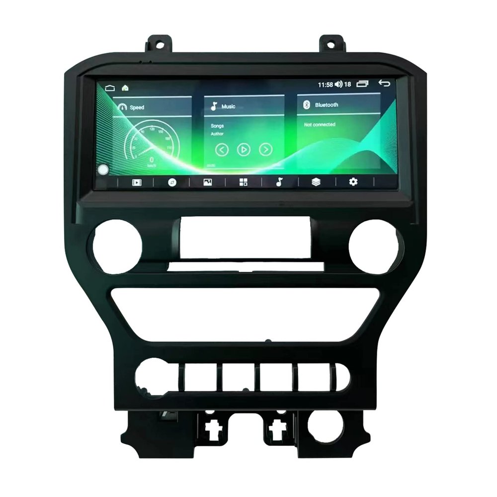 ZWNAV 10.25 inch Car Radio for Ford Mustang 2015-2020 Stereo Android Auto Replacement Touch Screen Upgrade Head Unit GPS Navigation Video Multimedia Player Carplay Compatible with AUTO AC Version
