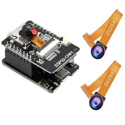 Aideepen ESP32-CAM W-BT Board ESP32-CAM-MB Micro USB to Serial Port CH-340G with OV2640 2MP Camera Module Dual Mode+2PCS OV2640 Camera 160 Wide-Angle Lens