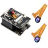 Aideepen ESP32-CAM W-BT Board ESP32-CAM-MB Micro USB to Serial Port CH-340G with OV2640 2MP Camera Module Dual Mode+2PCS OV2640 Camera 160 Wide-Angle Lens view 1