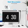 JUNNUJ Metal 16 Outlet Power Strip, Mountable Heavy Duty Power Strip, 1200J Surge Protector Wall Mount Screws Outlet with Switch, Gaming Desk Strips Wide Spaced 15A 125V 1875W, 10 FT 14AWG Power Cord view 4
