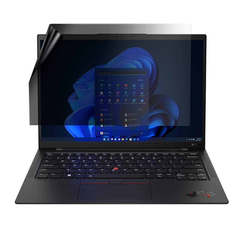 celicious Privacy Lite 2-Way Anti-Glare Anti-Spy Filter Screen Protector Film Compatible with Lenovo ThinkPad X1 Carbon Gen 10 (Non-Touch)