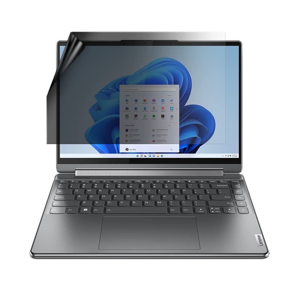 celicious Privacy Lite 2-Way Anti-Glare Anti-Spy Filter Screen Protector Film Compatible with Lenovo Yoga 9i 14 14IAP7 (2-in-1)