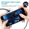 aceyoon [3 Pack Right Angle USB Type C Charger Cable, 0.6ft Braided 90 Degree Elbow Charger Dual L Shape USBC Cable for iPhone 15 Pro Max Plus, Samsung Galaxy S9 S10, Pixel 2 3 3XL, P30 P20 Mate20 view 3